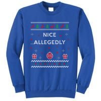 Nice Allegedly Lawyer Funny Attorney Design Ugly Christmas Funny Gift Tall Sweatshirt