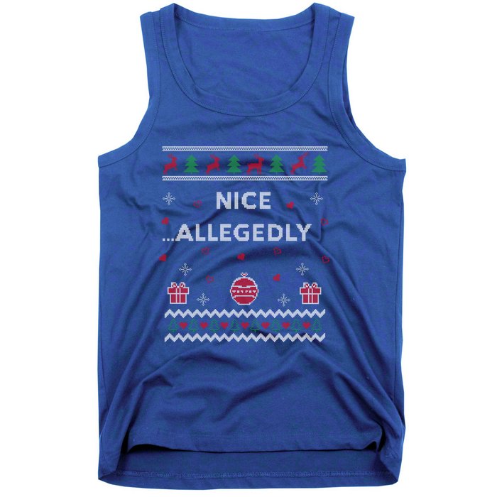 Nice Allegedly Lawyer Funny Attorney Design Ugly Christmas Funny Gift Tank Top