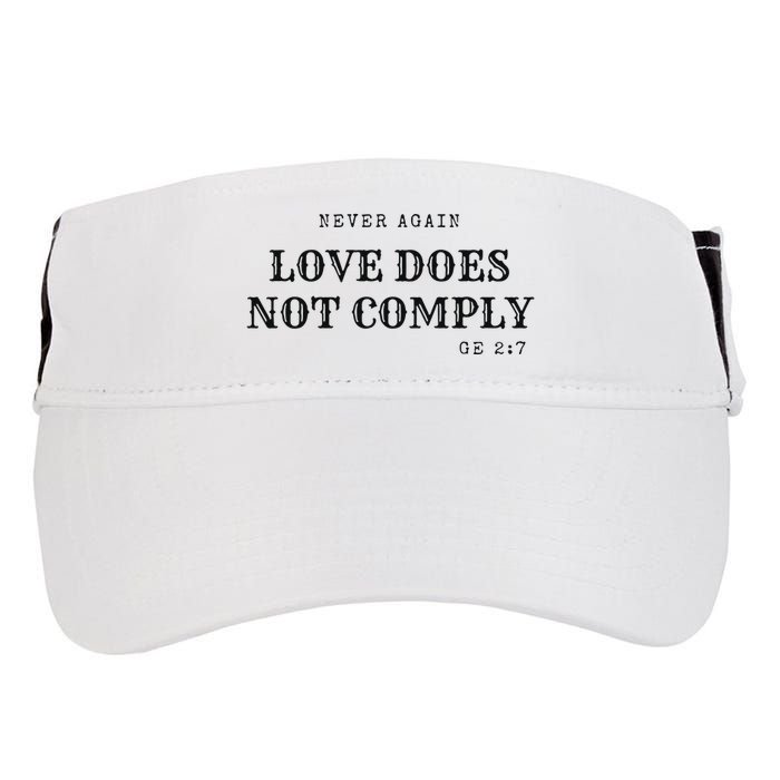 Never Again Love Does Not Comply Adult Drive Performance Visor