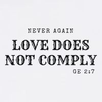 Never Again Love Does Not Comply Adult Drive Performance Visor
