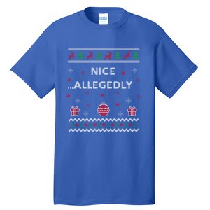 Nice Allegedly Lawyer Funny Attorney Design Ugly Christmas Funny Gift Tall T-Shirt