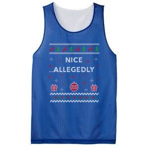 Nice Allegedly Lawyer Funny Attorney Design Ugly Christmas Funny Gift Mesh Reversible Basketball Jersey Tank