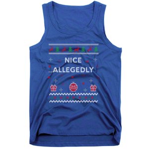 Nice Allegedly Lawyer Funny Attorney Design Ugly Christmas Funny Gift Tank Top