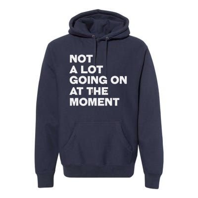 Not A Lot Going On At The Moment Premium Hoodie