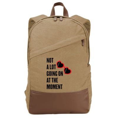 Not A Lot Going On At The Moment Retro Cotton Canvas Backpack
