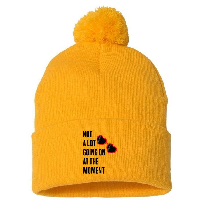 Not A Lot Going On At The Moment Retro Pom Pom 12in Knit Beanie