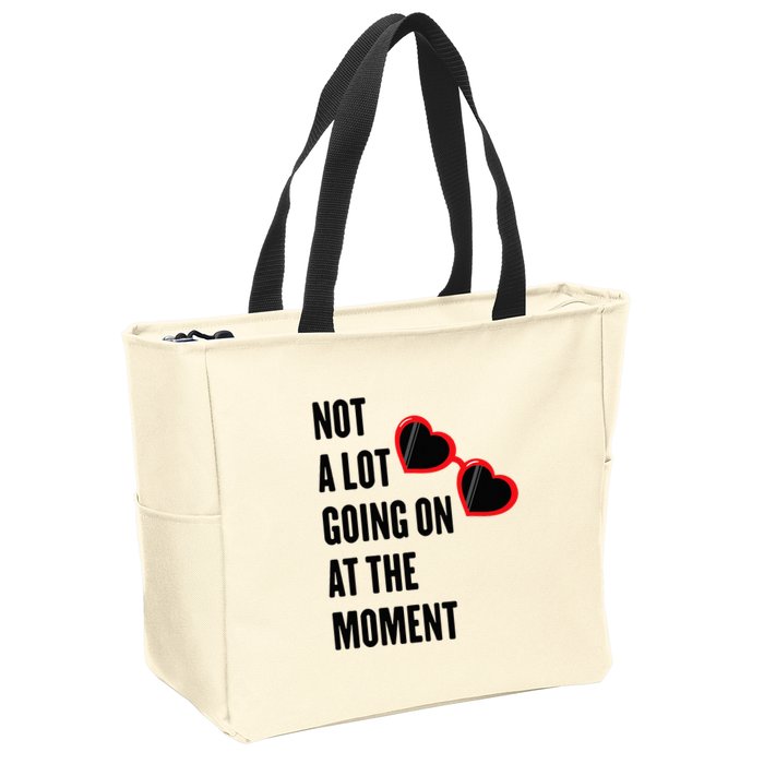 Not A Lot Going On At The Moment Retro Zip Tote Bag