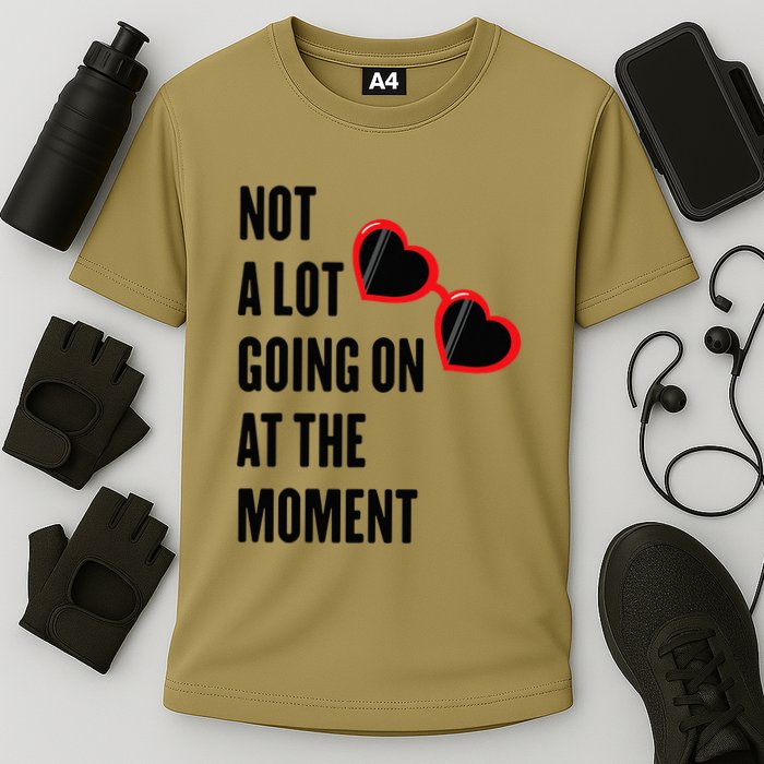 Not A Lot Going On At The Moment Retro Performance Shirt