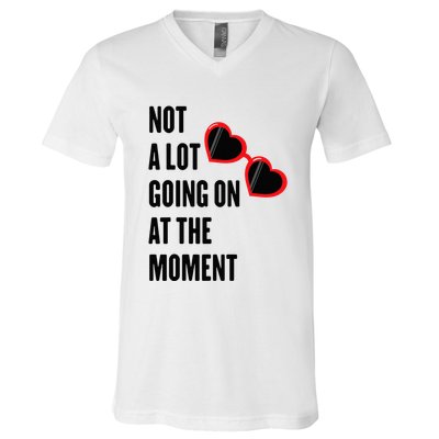 Not A Lot Going On At The Moment Retro V-Neck T-Shirt