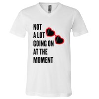 Not A Lot Going On At The Moment Retro V-Neck T-Shirt