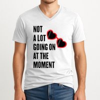 Not A Lot Going On At The Moment Retro V-Neck T-Shirt