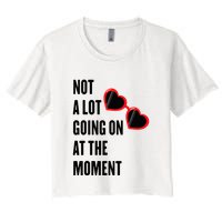Not A Lot Going On At The Moment Retro Crop Top
