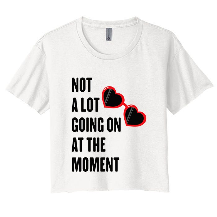 Not A Lot Going On At The Moment Retro Crop Top