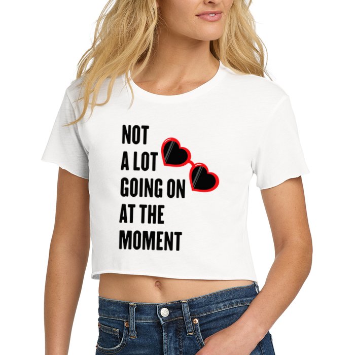 Not A Lot Going On At The Moment Retro Crop Top