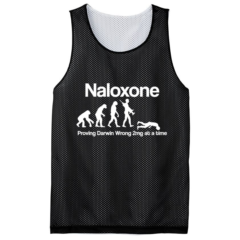 Naloxone Proving Darwin wrong 2 mg at a time Mesh Reversible Basketball Jersey Tank