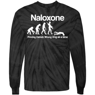 Naloxone Proving Darwin wrong 2 mg at a time Tie-Dye Long Sleeve Shirt