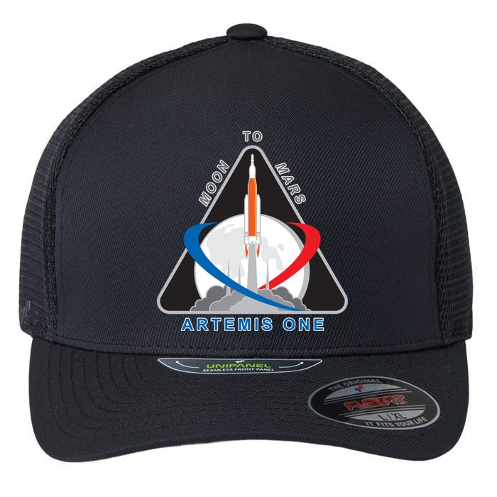 NASA Artemis Moon To Mars Flexfit Unipanel Trucker Cap