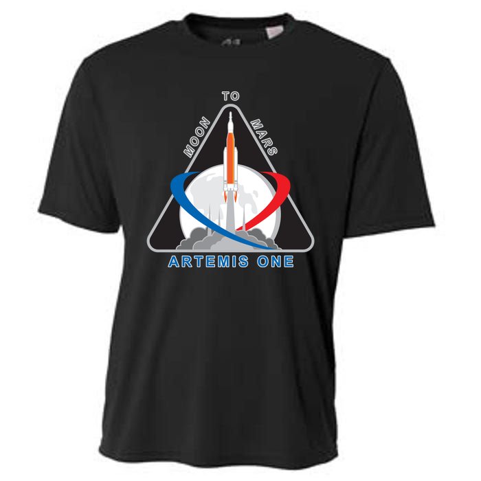 NASA Artemis Moon To Mars Cooling Performance Crew T-Shirt