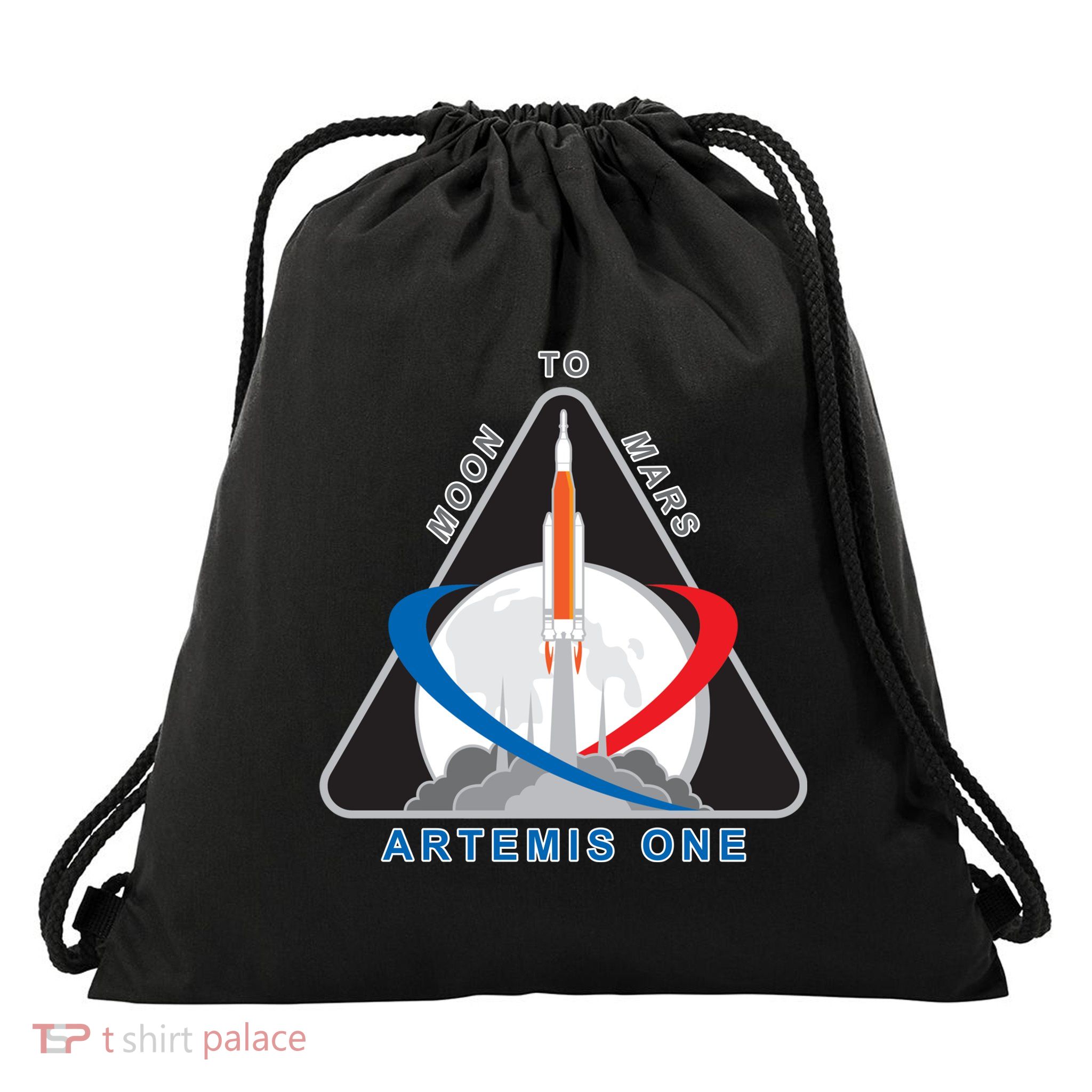 NASA Artemis Moon To Mars Drawstring Bag