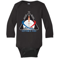 NASA Artemis Moon To Mars Baby Long Sleeve Bodysuit