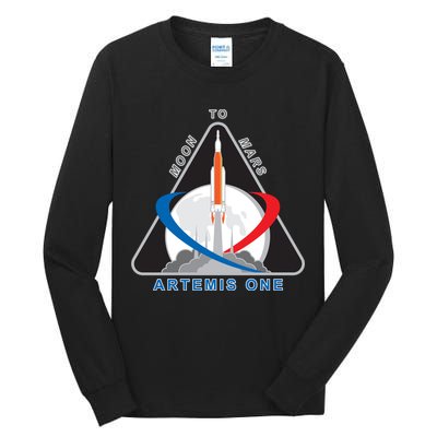 NASA Artemis Moon To Mars Tall Long Sleeve T-Shirt
