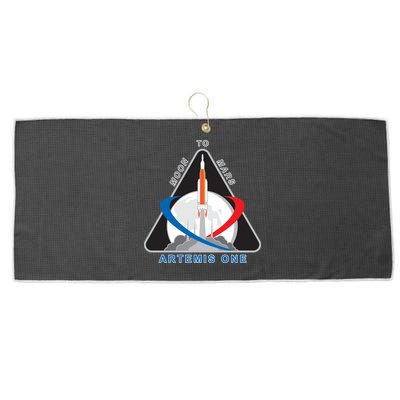 NASA Artemis Moon To Mars Large Microfiber Waffle Golf Towel