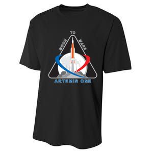 NASA Artemis Moon To Mars Performance Sprint T-Shirt