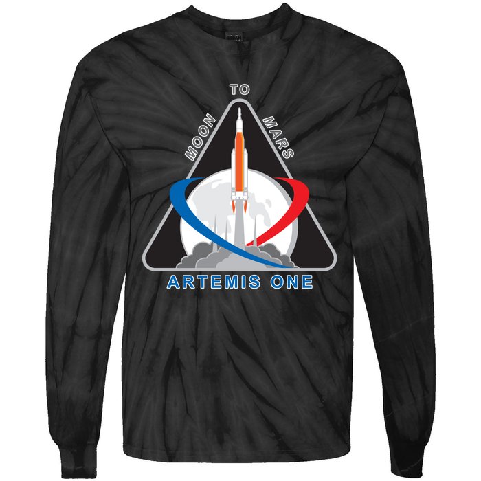 NASA Artemis Moon To Mars Tie-Dye Long Sleeve Shirt