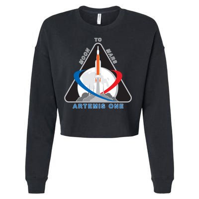 NASA Artemis Moon To Mars Cropped Pullover Crew