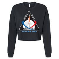 NASA Artemis Moon To Mars Cropped Pullover Crew