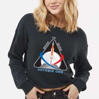 NASA Artemis Moon To Mars Cropped Pullover Crew