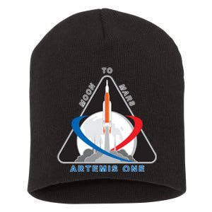 NASA Artemis Moon To Mars Short Acrylic Beanie