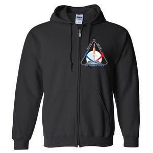 NASA Artemis Moon To Mars Full Zip Hoodie