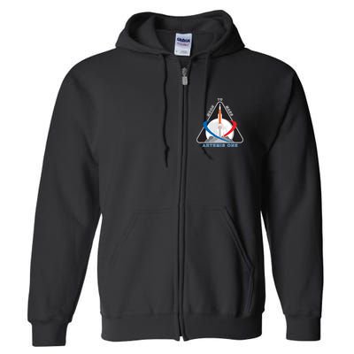 NASA Artemis Moon To Mars Full Zip Hoodie