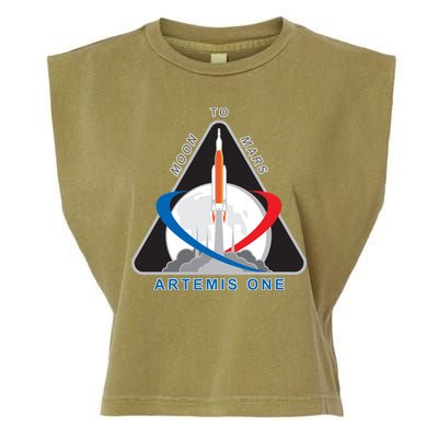 NASA Artemis Moon To Mars Garment-Dyed Women's Muscle Tee