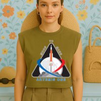 NASA Artemis Moon To Mars Garment-Dyed Women's Muscle Tee
