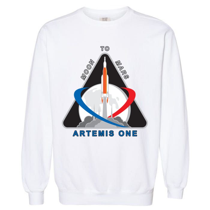 NASA Artemis Moon To Mars Garment-Dyed Sweatshirt