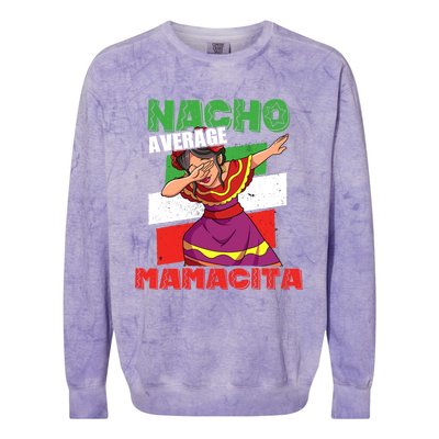 Nacho Average Mamacita Cute Gift Colorblast Crewneck Sweatshirt