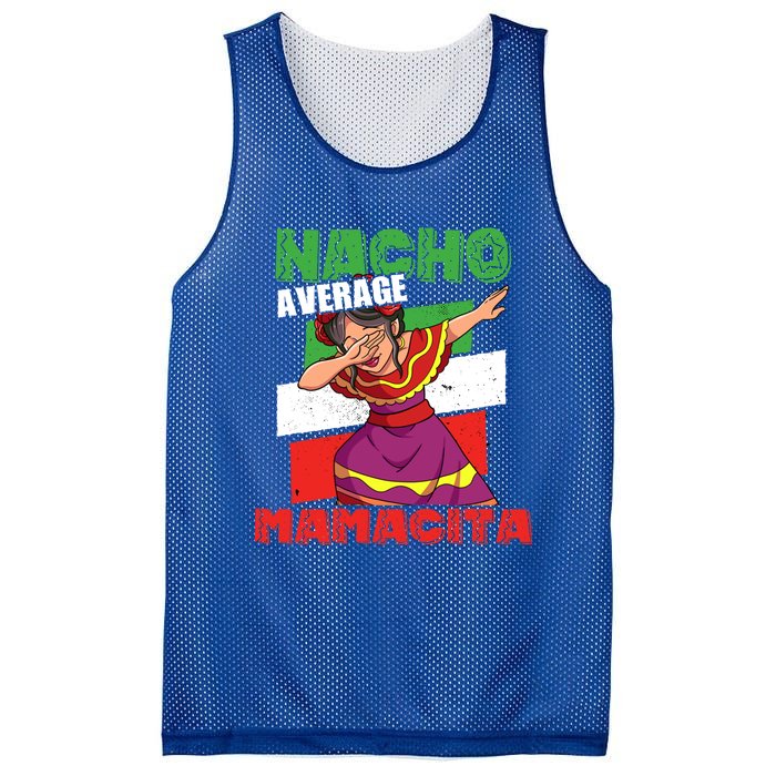 Nacho Average Mamacita Cute Gift Mesh Reversible Basketball Jersey Tank