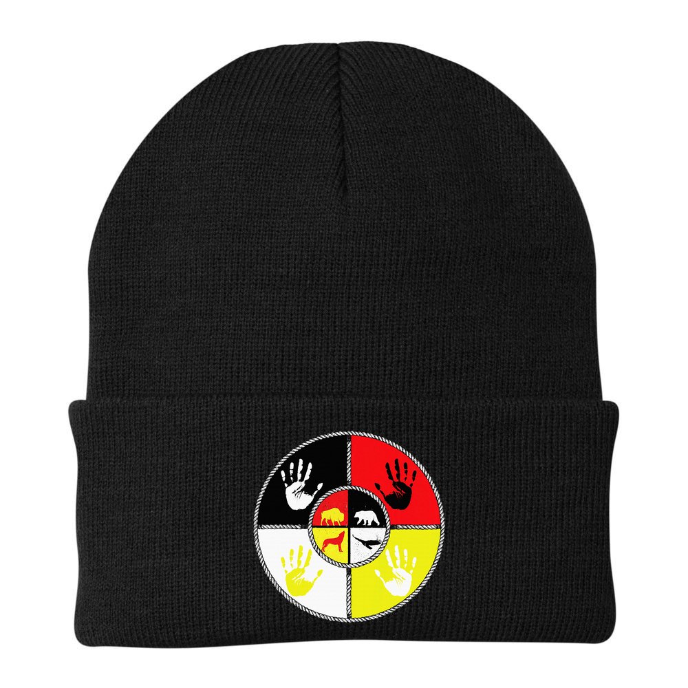Native Americans Medicine Wheel Mmiw Beanie