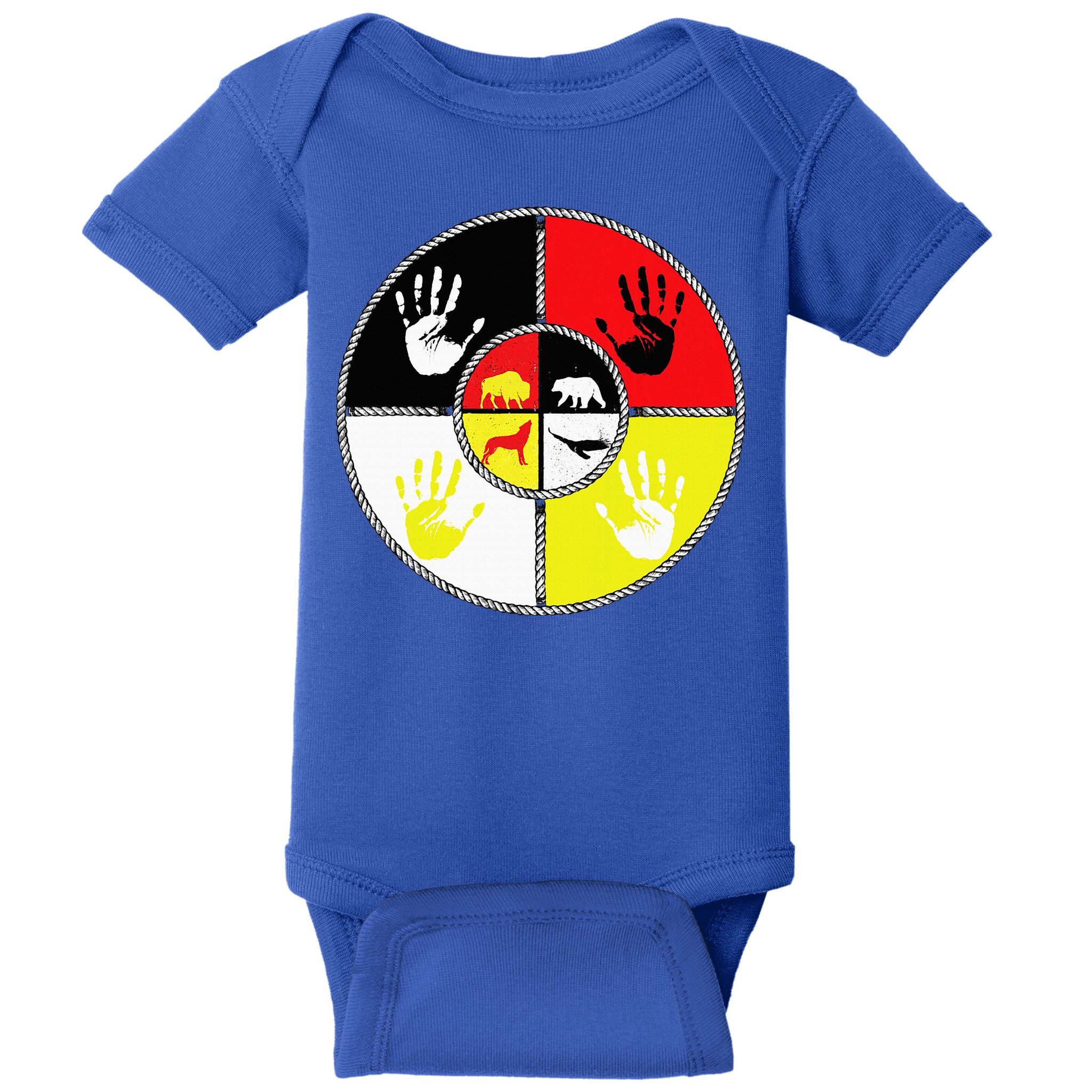Native Americans Medicine Wheel Mmiw Baby Bodysuit