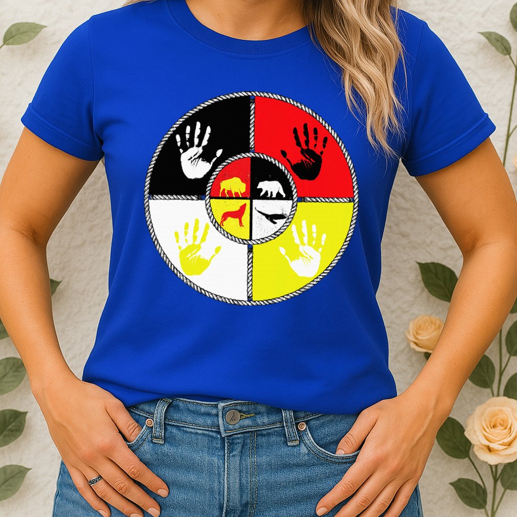 Native Americans Medicine Wheel Mmiw Womens T-Shirt