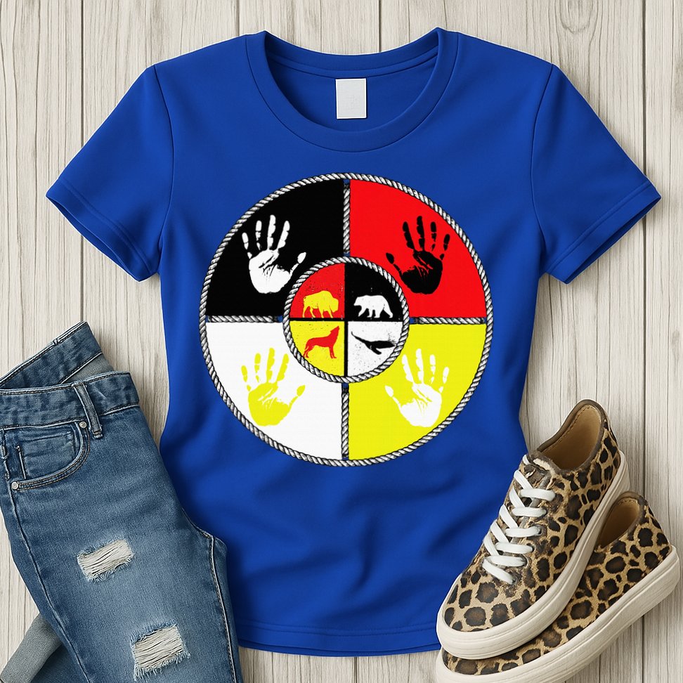 Native Americans Medicine Wheel Mmiw Womens T-Shirt