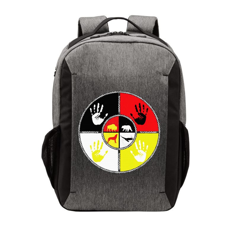 Native Americans Medicine Wheel Mmiw Vector Backpack