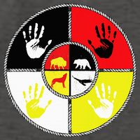 Native Americans Medicine Wheel Mmiw Vector Backpack