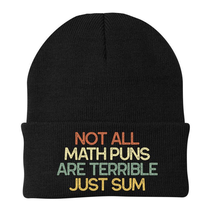 Not All Math Puns Are Terrible Just Sum Mathematician Gift Beanie