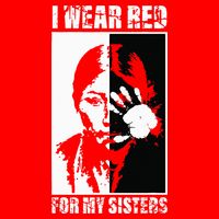 Native America MMIW Awareness I Wear Red For My Sisters T-Shirt