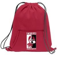 Native America MMIW Awareness I Wear Red For My Sisters Sweatshirt Cinch Pack Bag