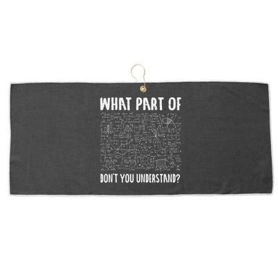 Not All Math Jokes Are Terrible Just Sum Math Teacher Large Microfiber Waffle Golf Towel