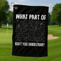 Not All Math Jokes Are Terrible Just Sum Math Teacher Golf Towel